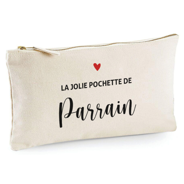 Trousse 20x11 cm - La jolie pochette de Parrain