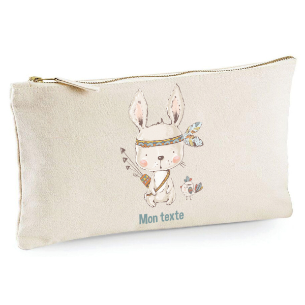 Trousse 20x11 cm - Lapin Indien