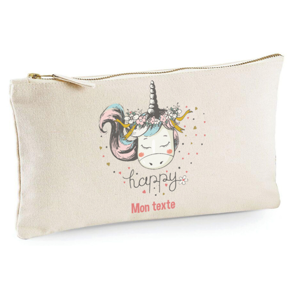 Trousse 20x11 cm - Licorne