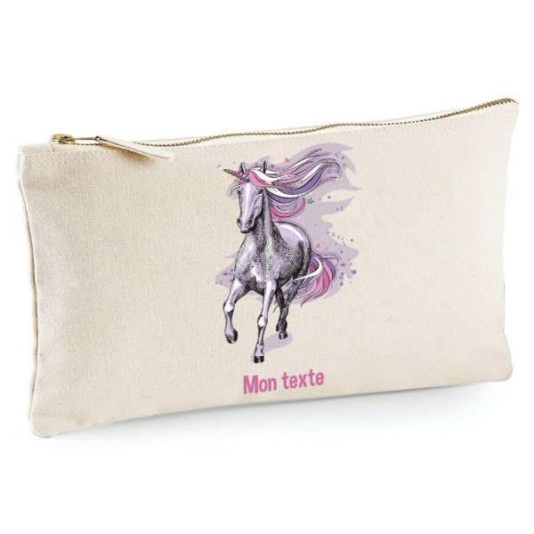 Trousse 20x11 cm - Licorne