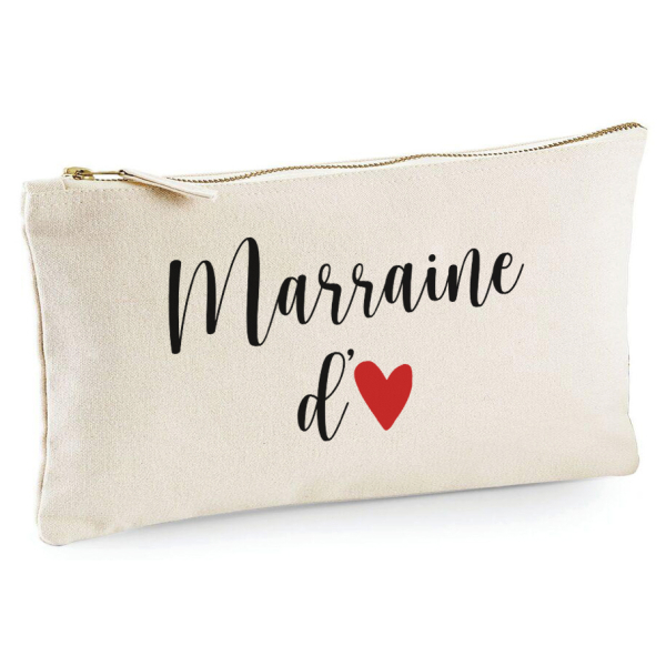 Trousse 20x11 cm - Marraine d'amour