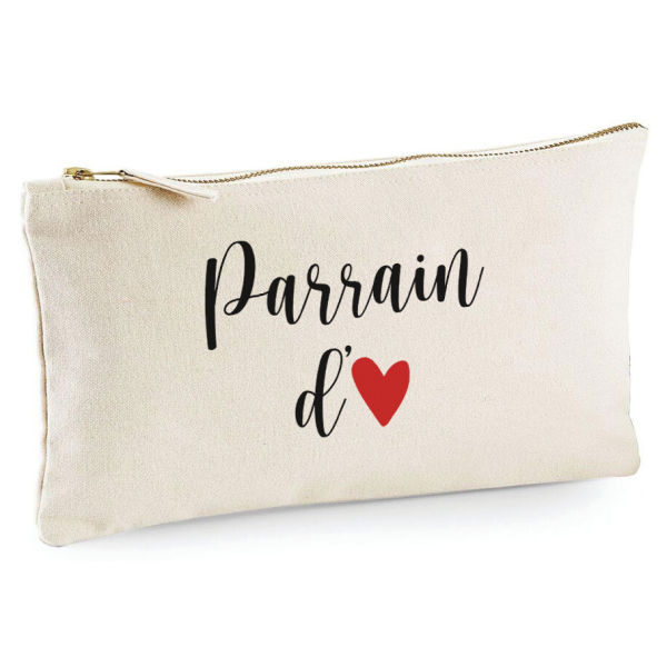 Trousse 20x11 cm - Parrain d'amour