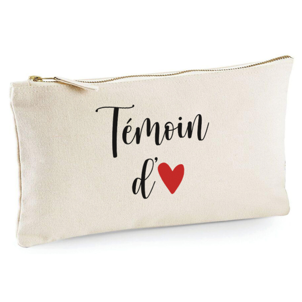 Trousse 20x11 cm - Témoin d'amour