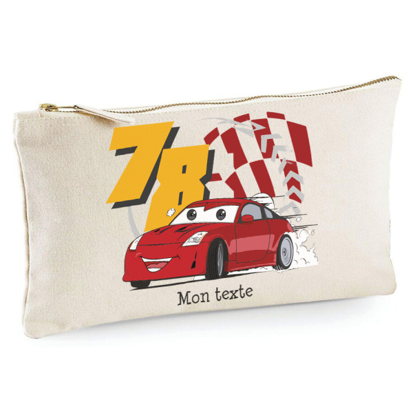 Trousse 20x11 cm - Voiture de course